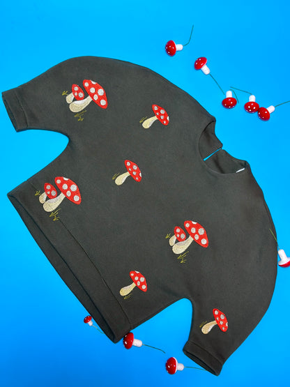 "Fly agaric" Khaki Sweatshirt