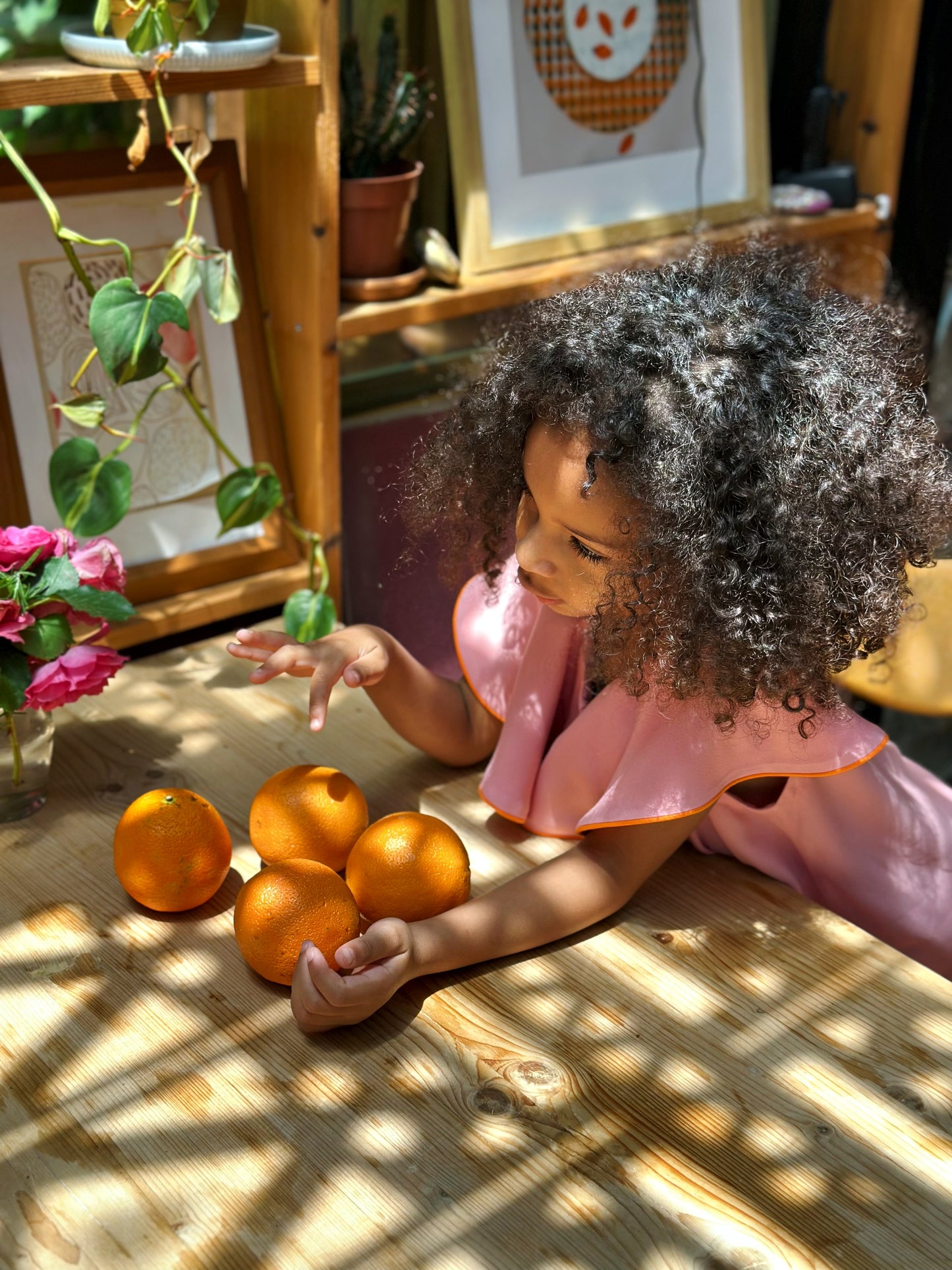 "Orange" pink dress