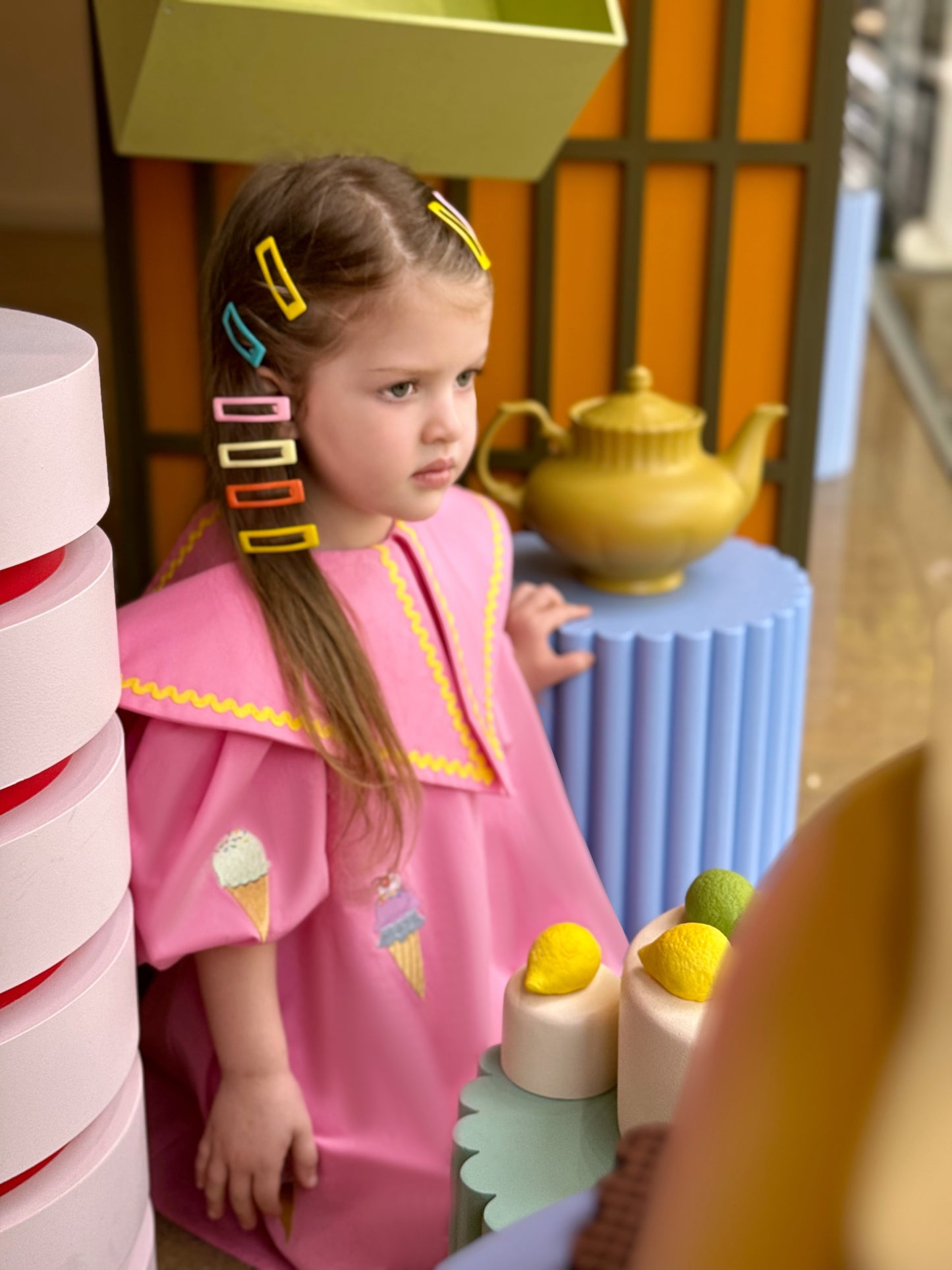 "Ice cream" pink dress