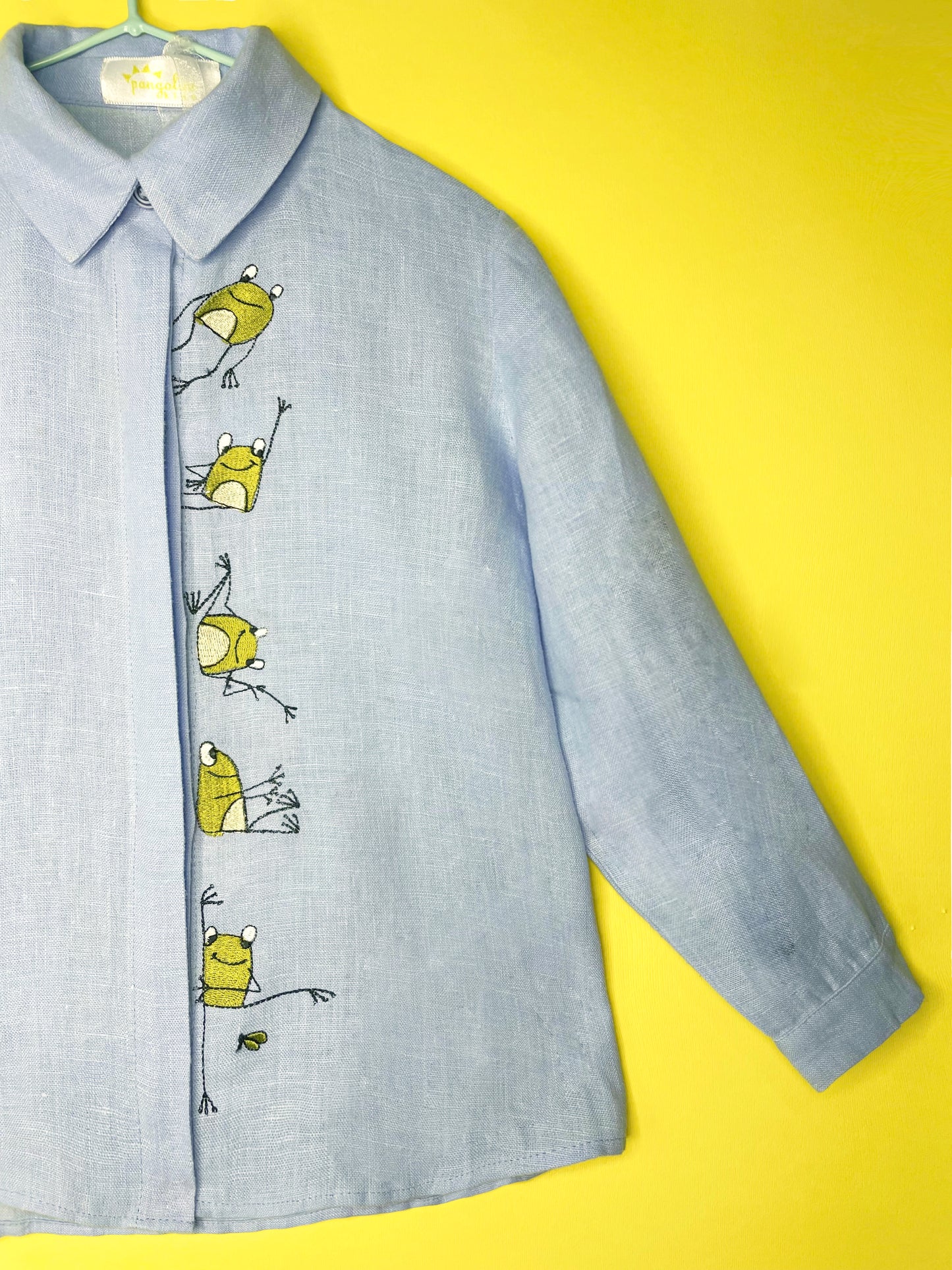 "Fanny frogs" sky blue shirt